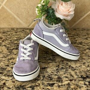 VANS Lavender Old Skool Sneakers Size 8